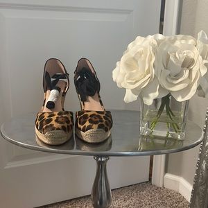 J Crew hair calf espadrille wedge size 7.5